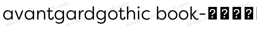 avantgardgothic book字体转换
